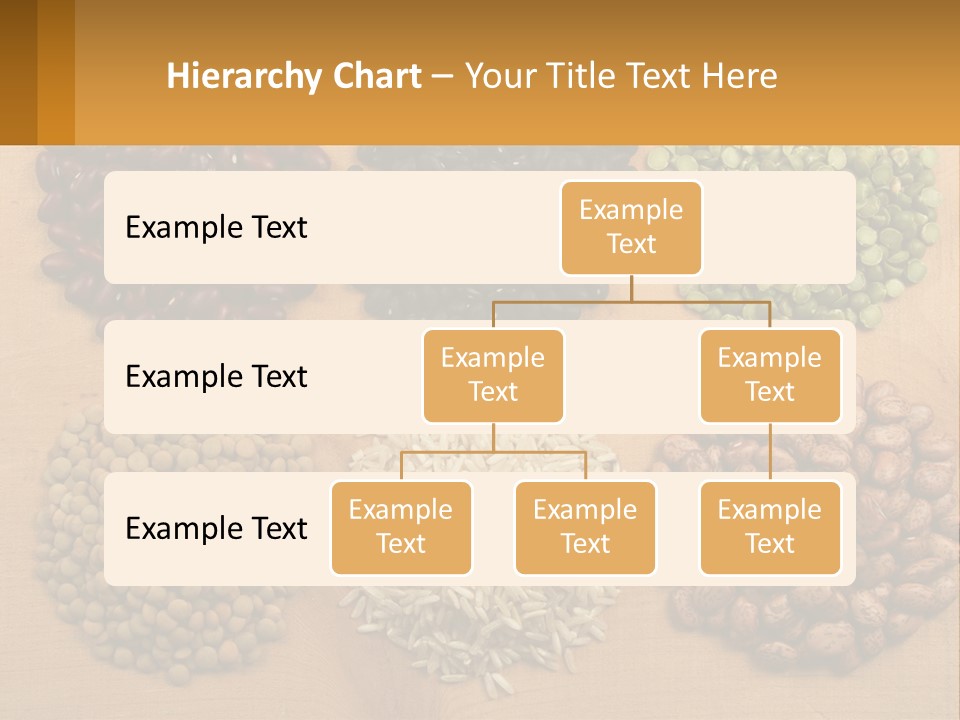 A Wooden Table Topped With Lots Of Different Types Of Beans PowerPoint Template