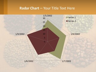 A Wooden Table Topped With Lots Of Different Types Of Beans PowerPoint Template