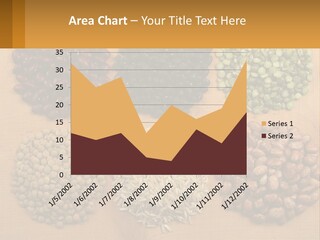 A Wooden Table Topped With Lots Of Different Types Of Beans PowerPoint Template