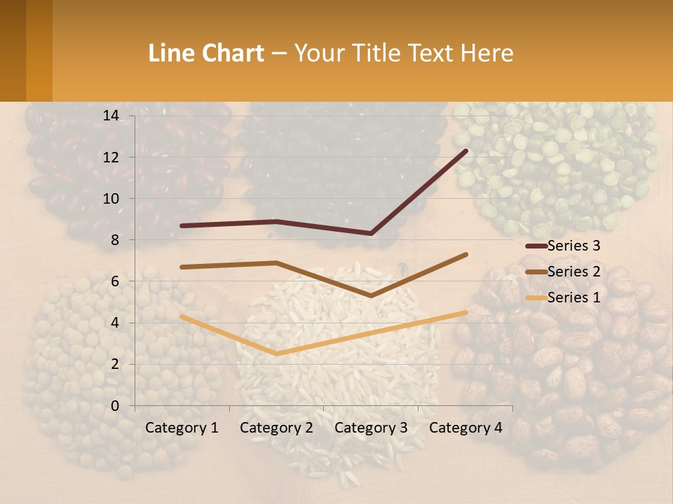 A Wooden Table Topped With Lots Of Different Types Of Beans PowerPoint Template