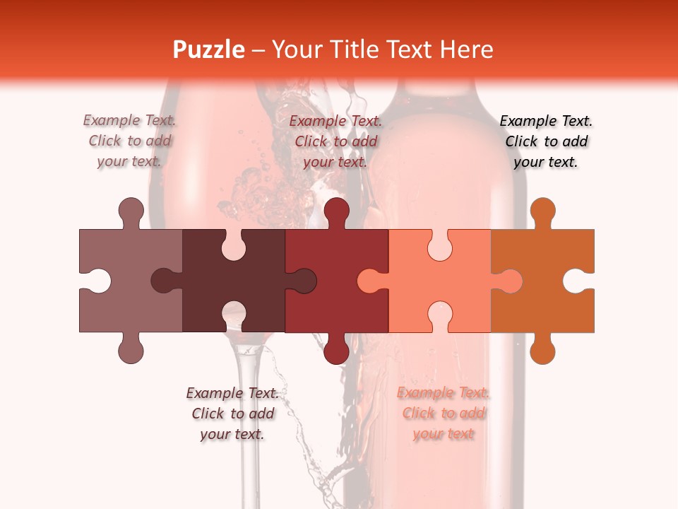 A Bottle Of Wine And A Glass Of Wine Powerpoint Template PowerPoint Template