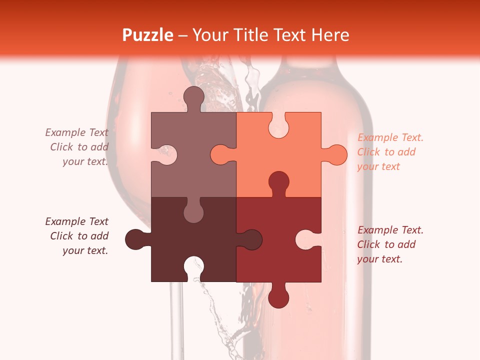 A Bottle Of Wine And A Glass Of Wine Powerpoint Template PowerPoint Template