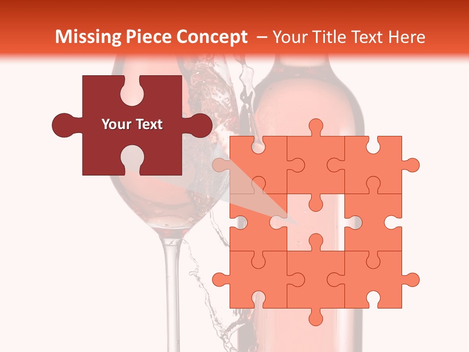 A Bottle Of Wine And A Glass Of Wine Powerpoint Template PowerPoint Template