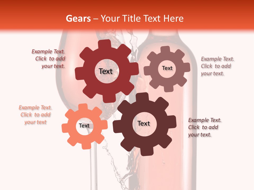 A Bottle Of Wine And A Glass Of Wine Powerpoint Template PowerPoint Template