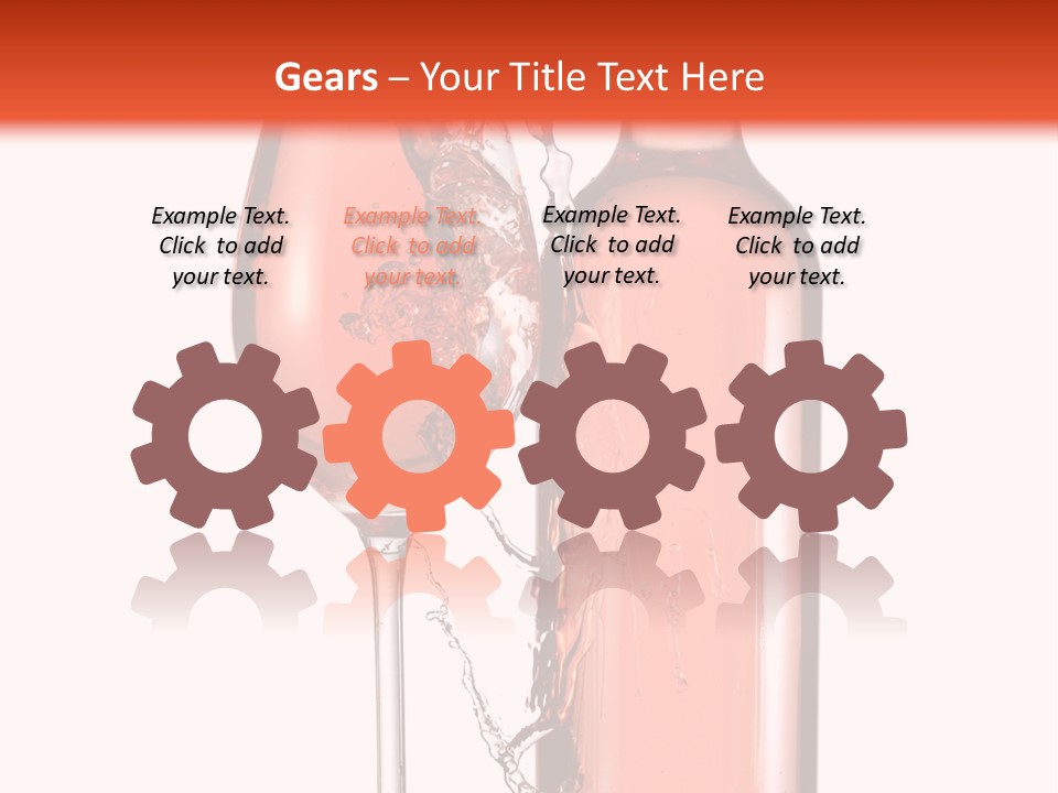 A Bottle Of Wine And A Glass Of Wine Powerpoint Template PowerPoint Template