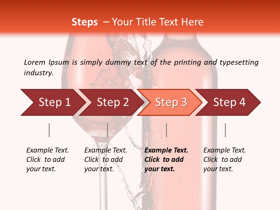 A Bottle Of Wine And A Glass Of Wine Powerpoint Template PowerPoint Template
