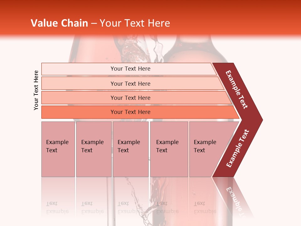 A Bottle Of Wine And A Glass Of Wine Powerpoint Template PowerPoint Template