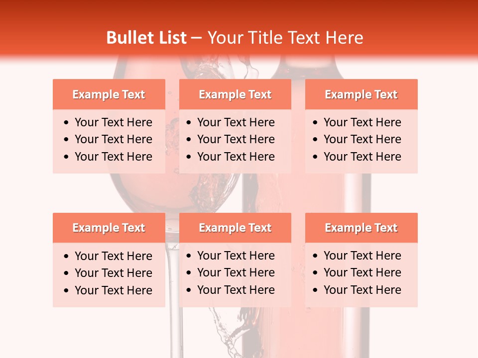 A Bottle Of Wine And A Glass Of Wine Powerpoint Template PowerPoint Template