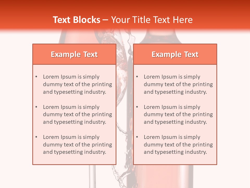 A Bottle Of Wine And A Glass Of Wine Powerpoint Template PowerPoint Template