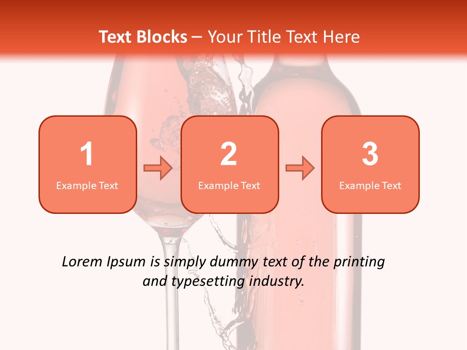 A Bottle Of Wine And A Glass Of Wine Powerpoint Template PowerPoint Template