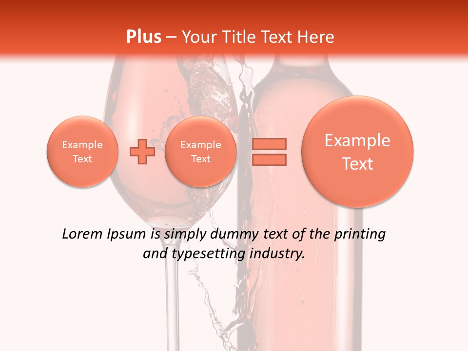 A Bottle Of Wine And A Glass Of Wine Powerpoint Template PowerPoint Template