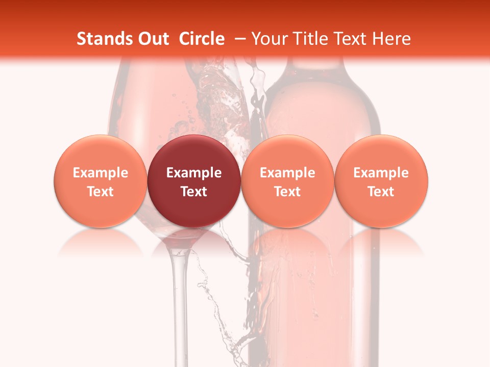 A Bottle Of Wine And A Glass Of Wine Powerpoint Template PowerPoint Template