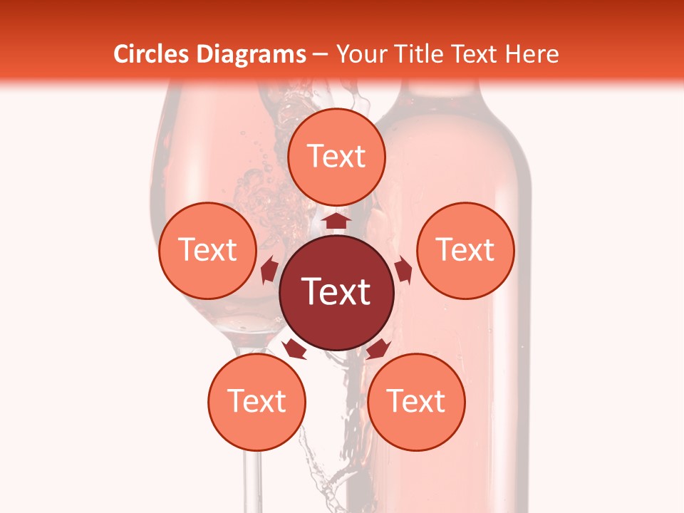 A Bottle Of Wine And A Glass Of Wine Powerpoint Template PowerPoint Template