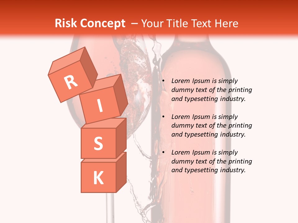 A Bottle Of Wine And A Glass Of Wine Powerpoint Template PowerPoint Template