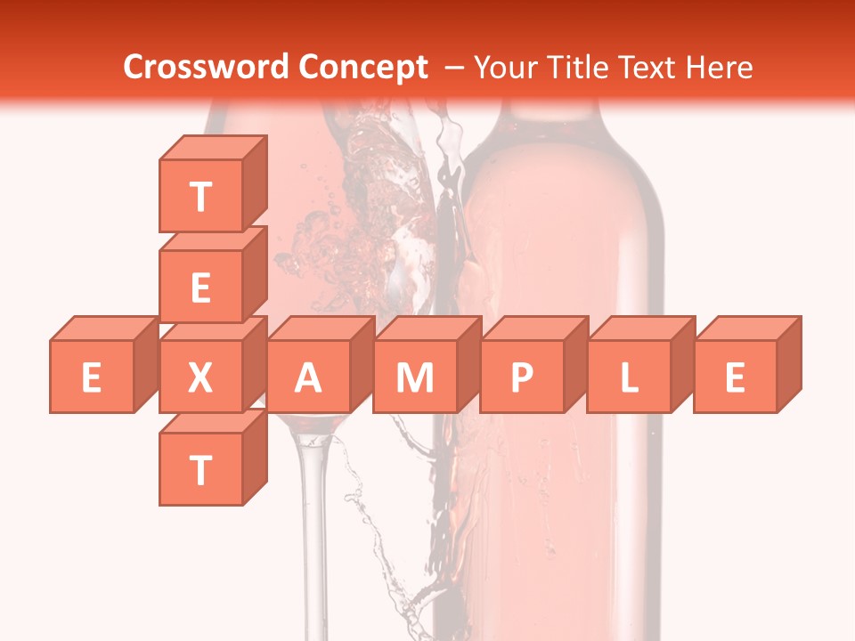 A Bottle Of Wine And A Glass Of Wine Powerpoint Template PowerPoint Template