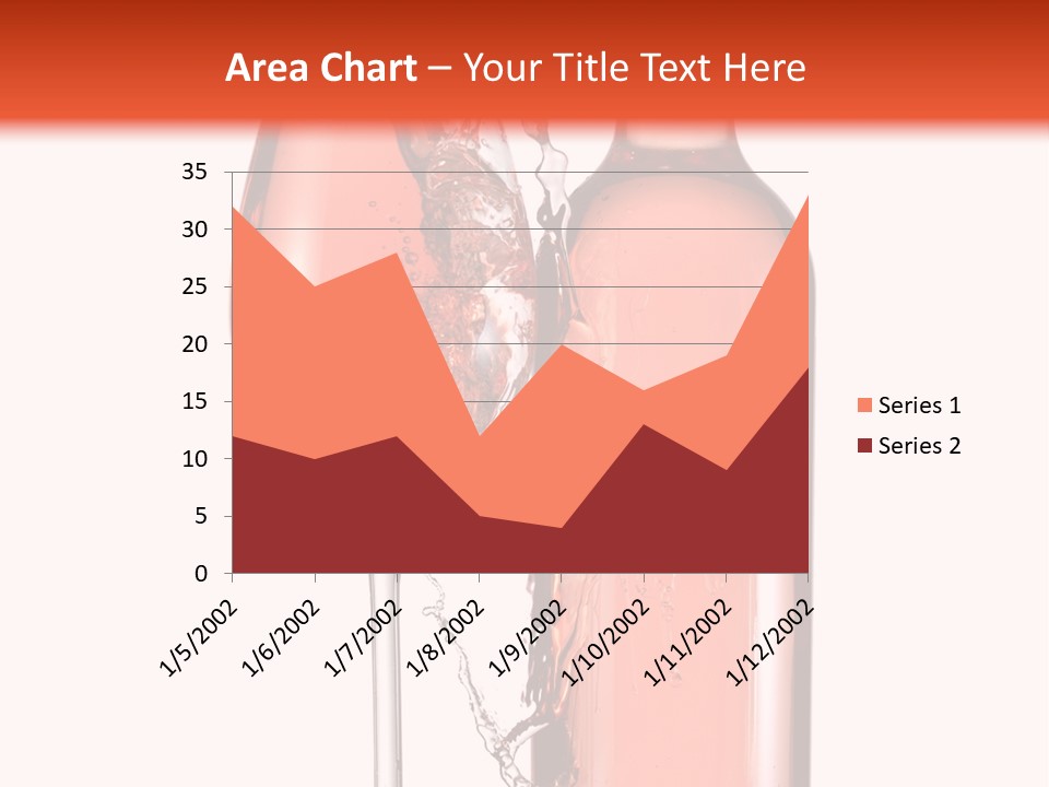 A Bottle Of Wine And A Glass Of Wine Powerpoint Template PowerPoint Template