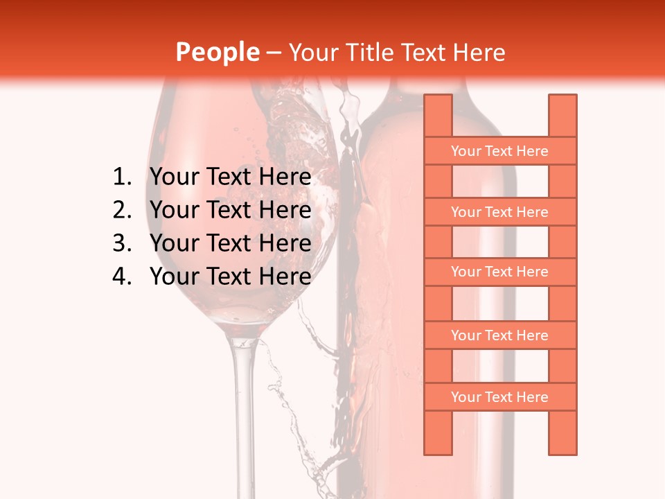 A Bottle Of Wine And A Glass Of Wine Powerpoint Template PowerPoint Template