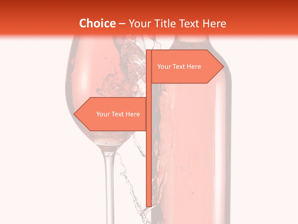 A Bottle Of Wine And A Glass Of Wine Powerpoint Template PowerPoint Template