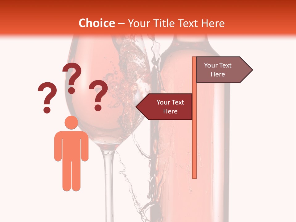 A Bottle Of Wine And A Glass Of Wine Powerpoint Template PowerPoint Template