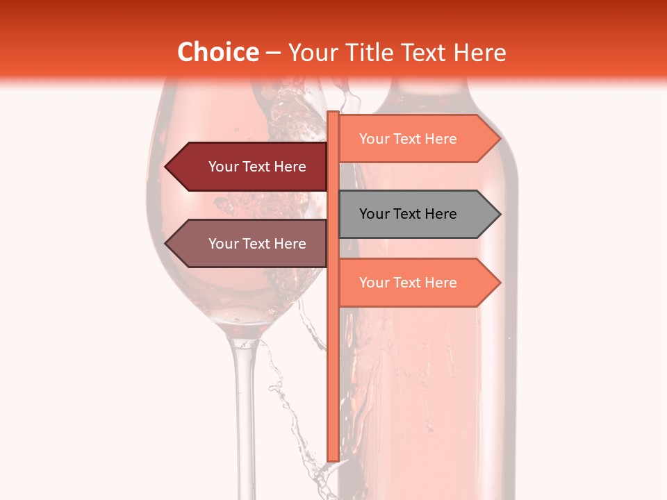 A Bottle Of Wine And A Glass Of Wine Powerpoint Template PowerPoint Template
