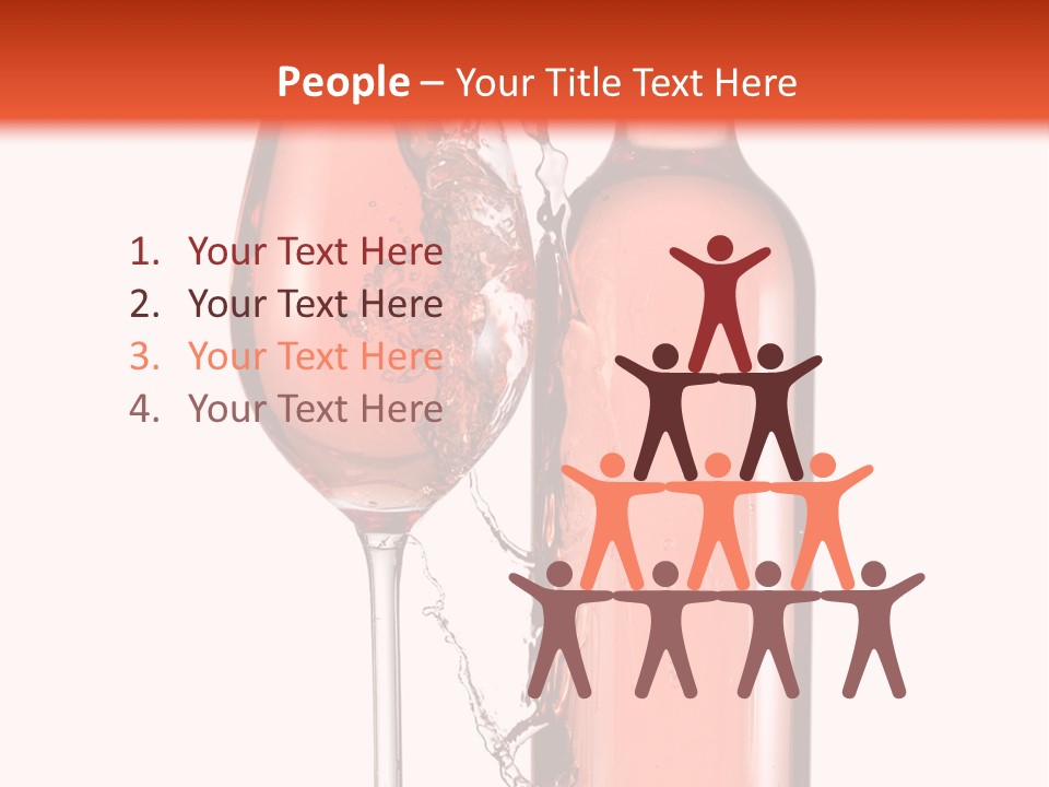 A Bottle Of Wine And A Glass Of Wine Powerpoint Template PowerPoint Template