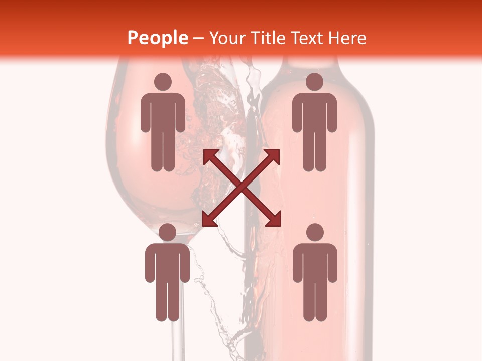 A Bottle Of Wine And A Glass Of Wine Powerpoint Template PowerPoint Template