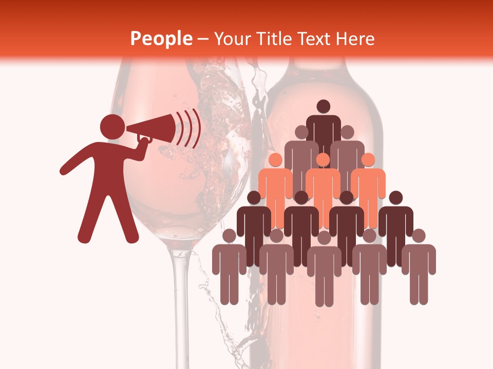 A Bottle Of Wine And A Glass Of Wine Powerpoint Template PowerPoint Template