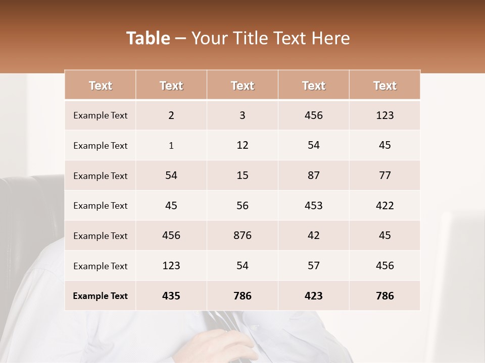 A Man Sitting In A Chair Adjusting His Tie PowerPoint Template