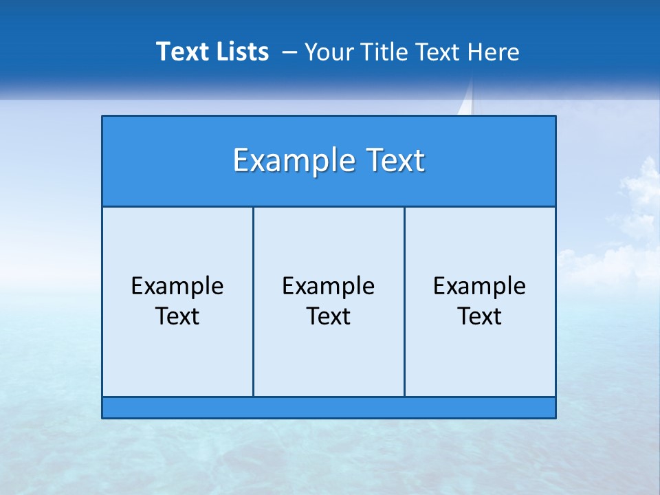 A Sailboat Floating In The Ocean On A Sunny Day PowerPoint Template