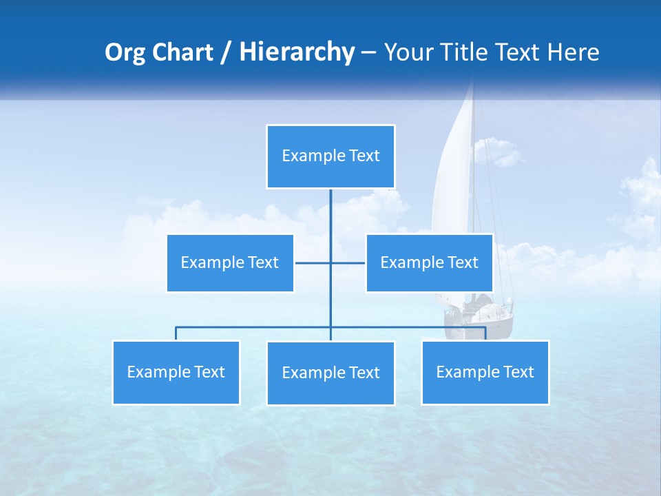 A Sailboat Floating In The Ocean On A Sunny Day PowerPoint Template