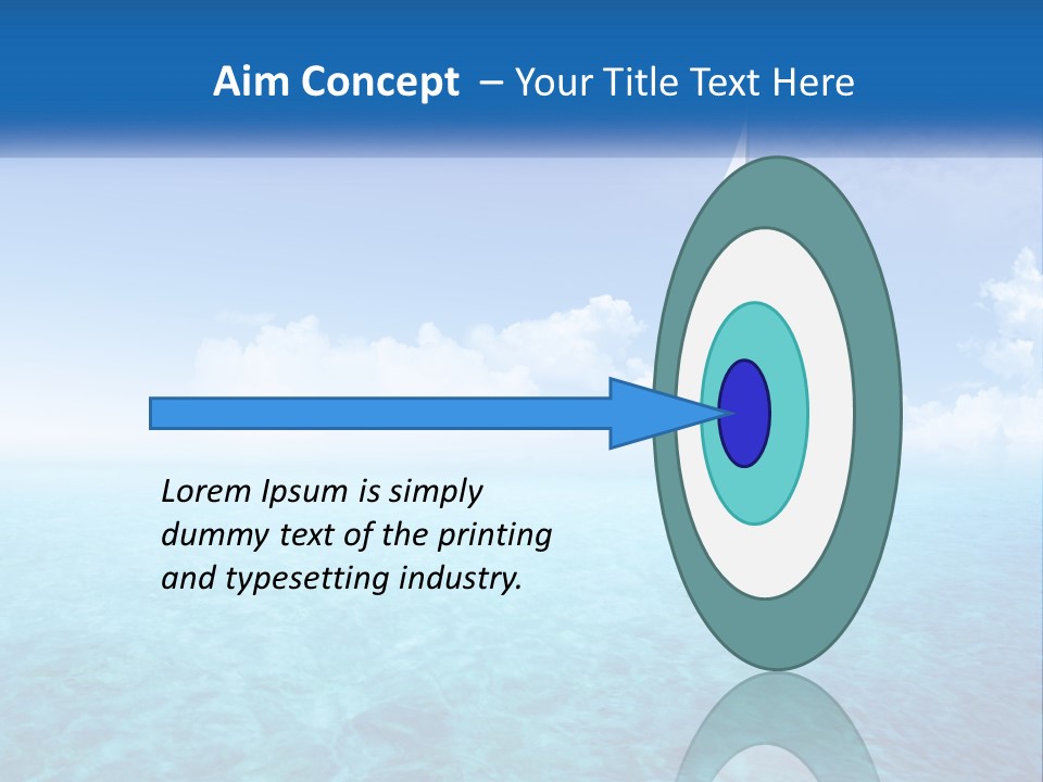 A Sailboat Floating In The Ocean On A Sunny Day PowerPoint Template