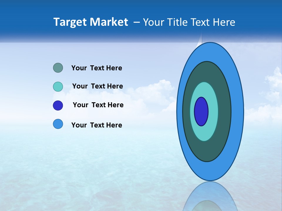 A Sailboat Floating In The Ocean On A Sunny Day PowerPoint Template