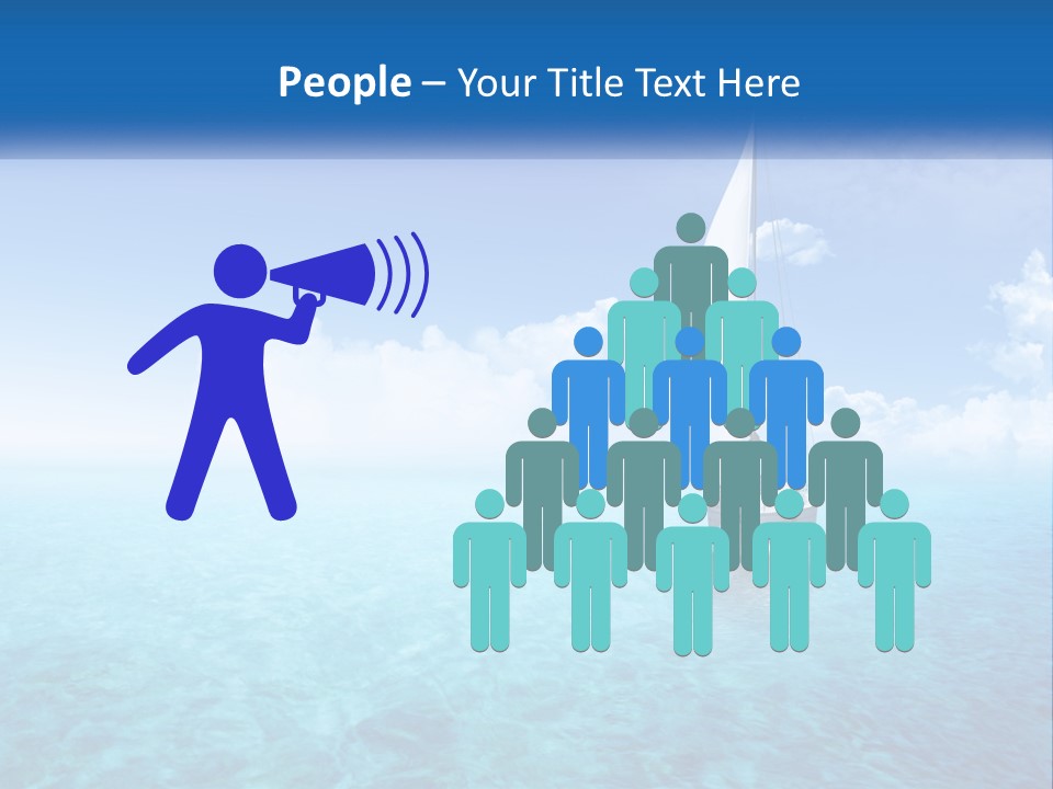 A Sailboat Floating In The Ocean On A Sunny Day PowerPoint Template