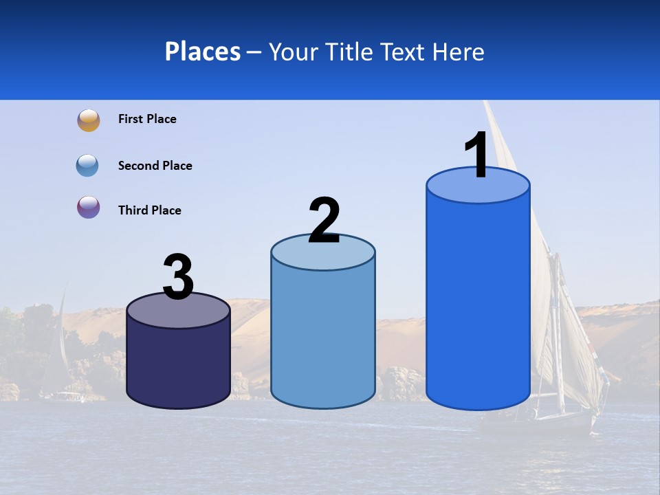 A Sailboat In The Middle Of A Body Of Water PowerPoint Template