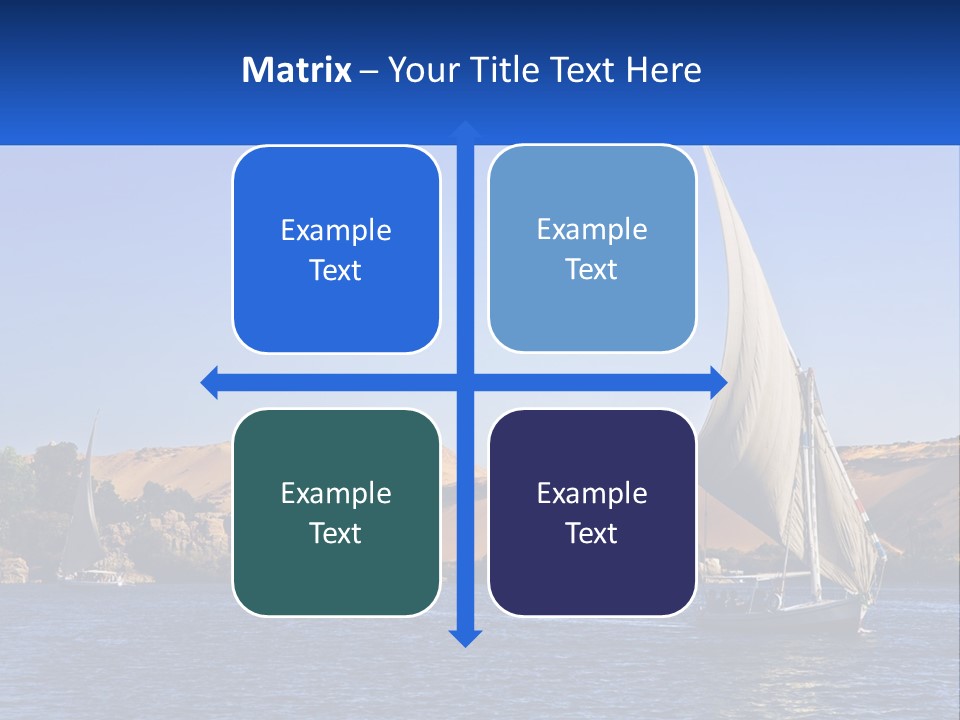 A Sailboat In The Middle Of A Body Of Water PowerPoint Template