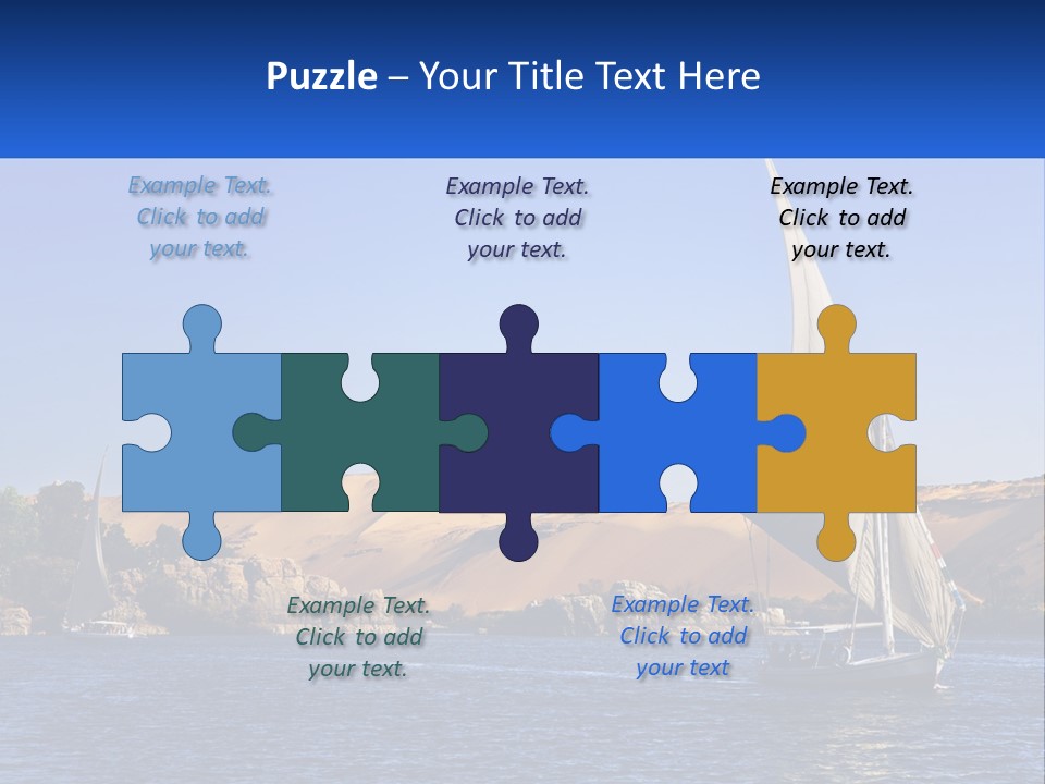 A Sailboat In The Middle Of A Body Of Water PowerPoint Template