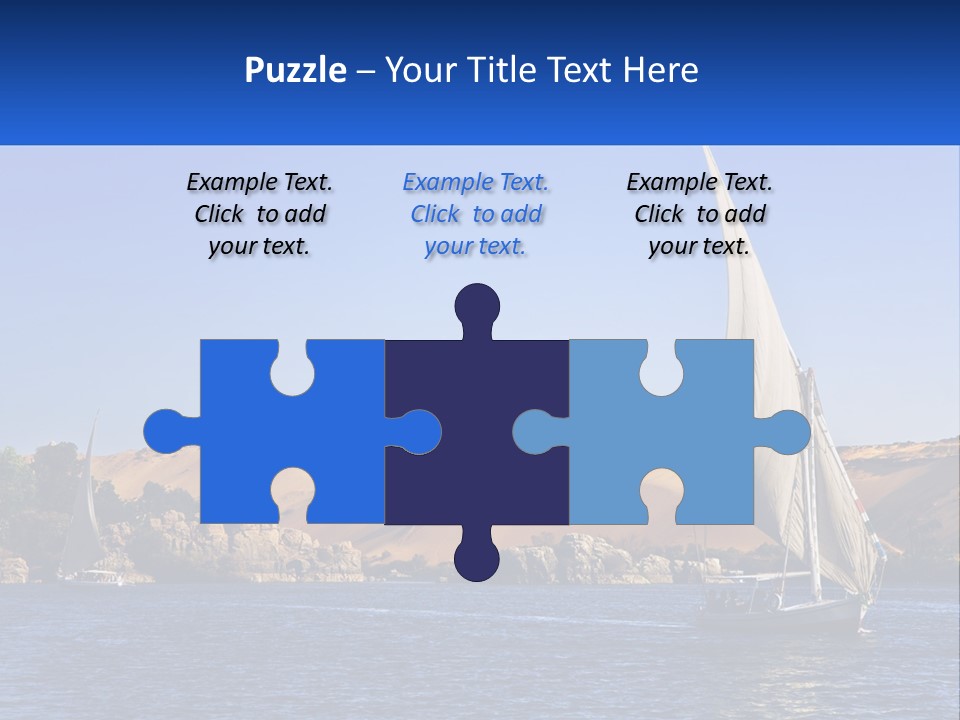 A Sailboat In The Middle Of A Body Of Water PowerPoint Template