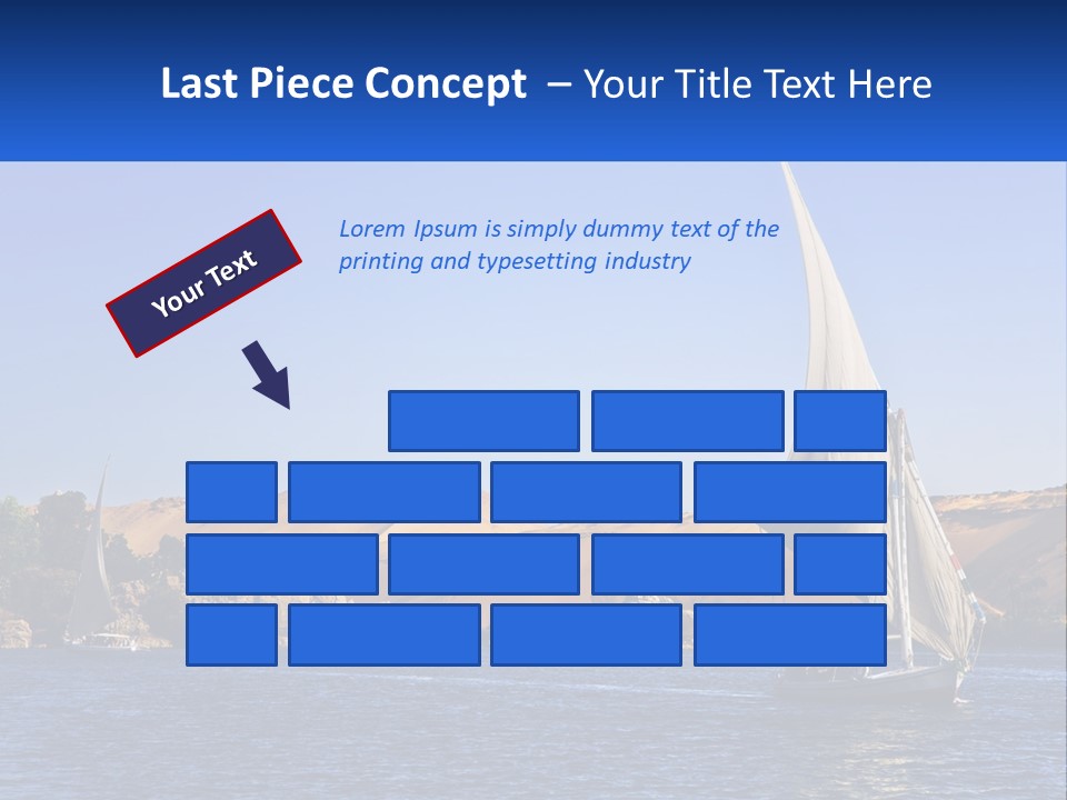 A Sailboat In The Middle Of A Body Of Water PowerPoint Template