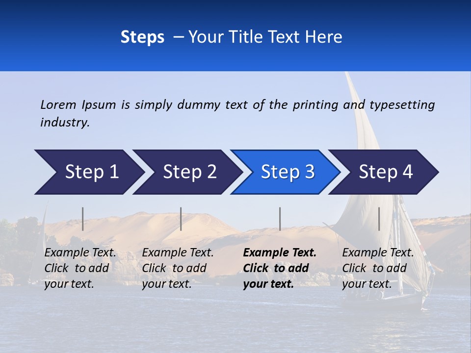 A Sailboat In The Middle Of A Body Of Water PowerPoint Template