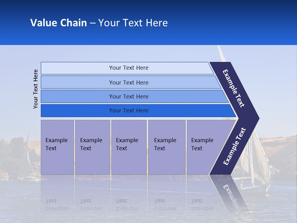 A Sailboat In The Middle Of A Body Of Water PowerPoint Template