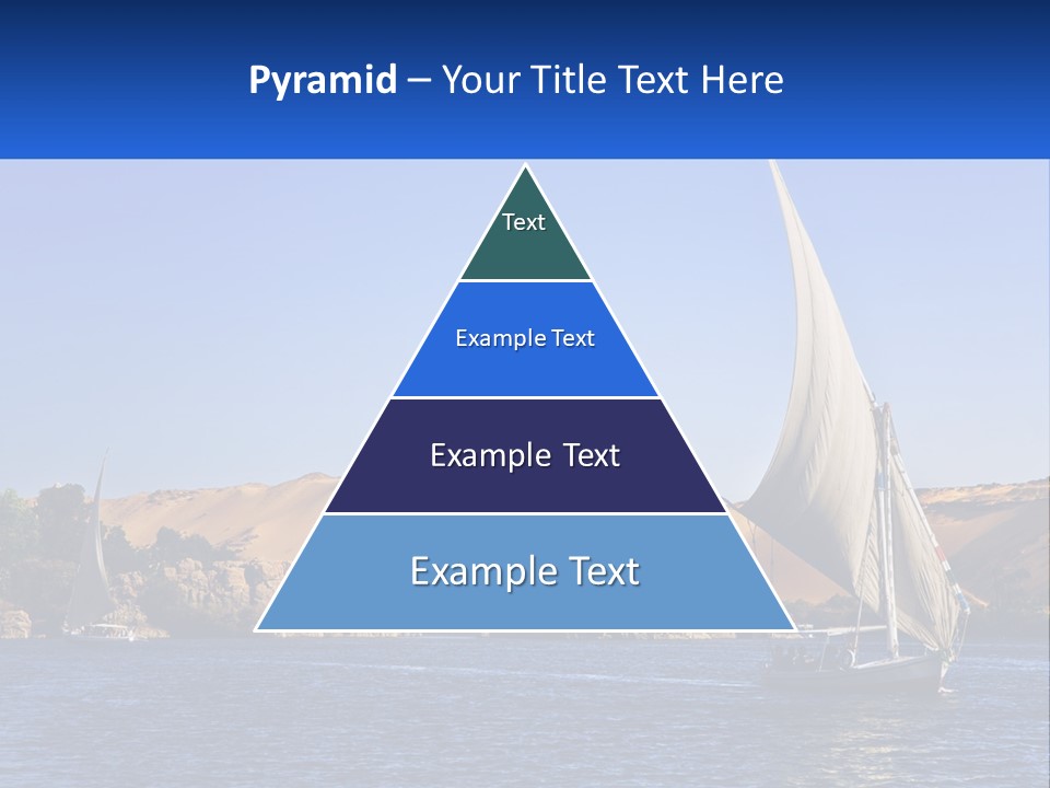 A Sailboat In The Middle Of A Body Of Water PowerPoint Template