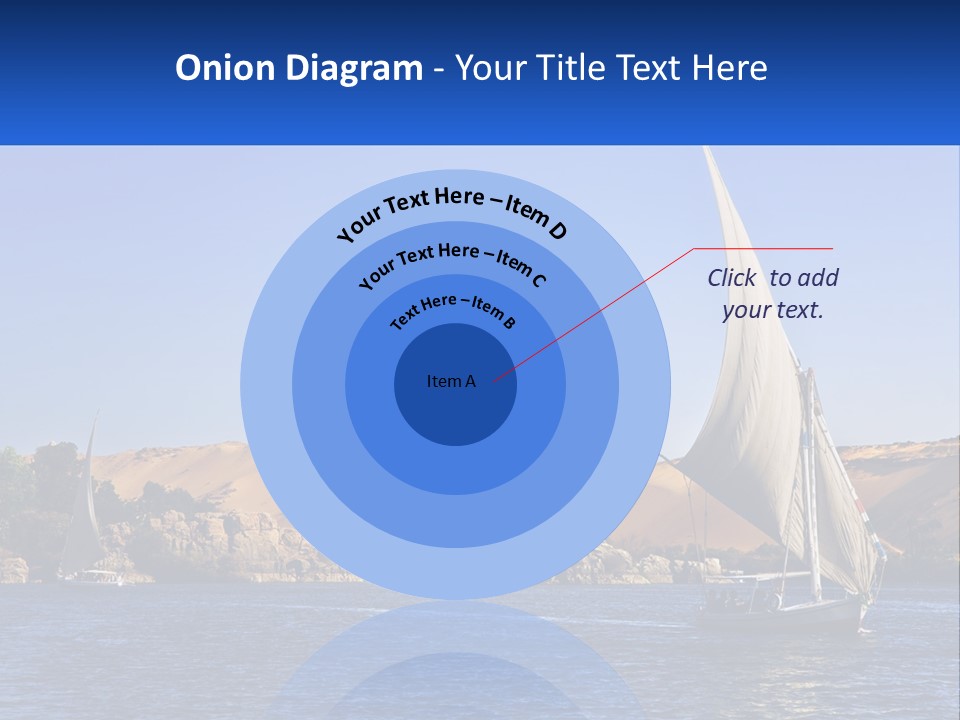 A Sailboat In The Middle Of A Body Of Water PowerPoint Template