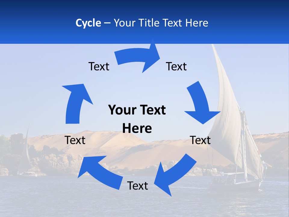 A Sailboat In The Middle Of A Body Of Water PowerPoint Template