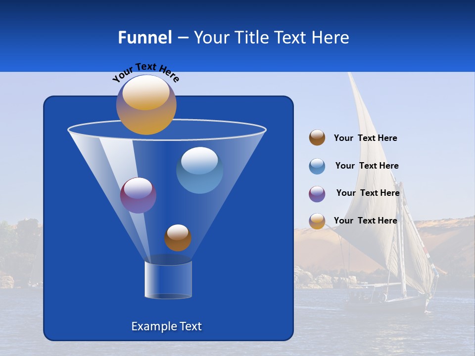 A Sailboat In The Middle Of A Body Of Water PowerPoint Template