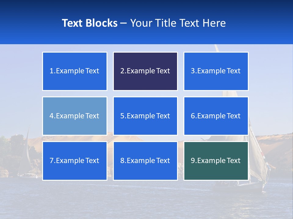 A Sailboat In The Middle Of A Body Of Water PowerPoint Template