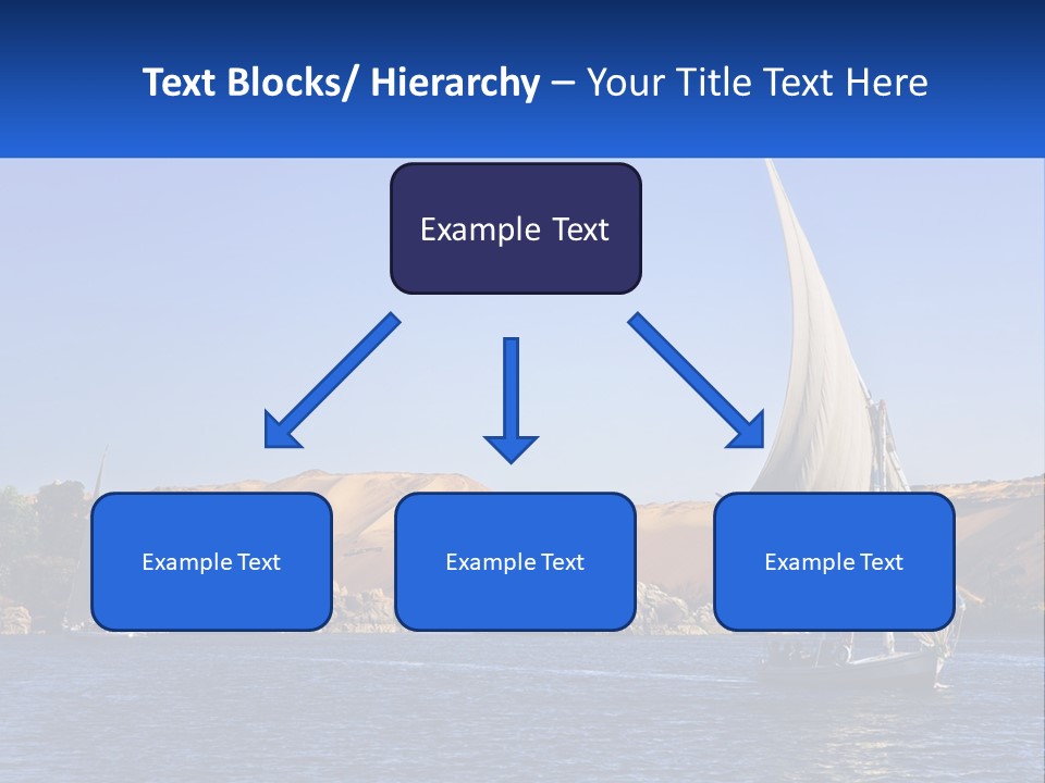 A Sailboat In The Middle Of A Body Of Water PowerPoint Template