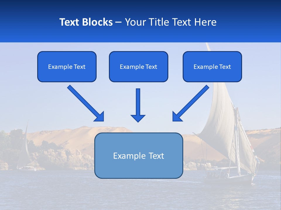 A Sailboat In The Middle Of A Body Of Water PowerPoint Template