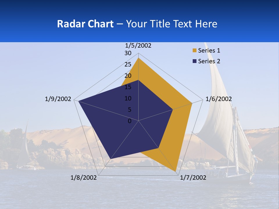 A Sailboat In The Middle Of A Body Of Water PowerPoint Template