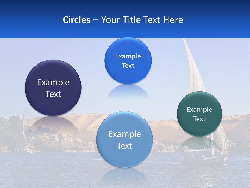 A Sailboat In The Middle Of A Body Of Water PowerPoint Template