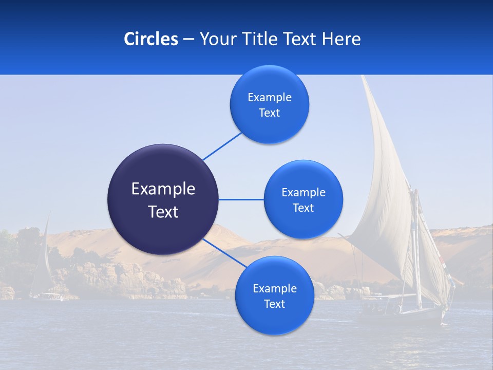 A Sailboat In The Middle Of A Body Of Water PowerPoint Template